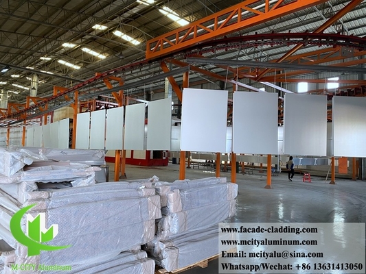 Triangle shape Perforated metal cladding aluminium facades for building architectural