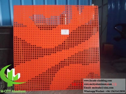 Perforated metal cladding design aluminium facades for building decoration architectural