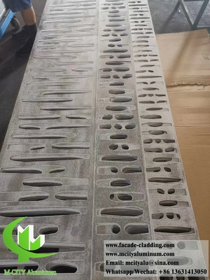 External laser cut Perforated metal cladding aluminium facades for building architectural decoration