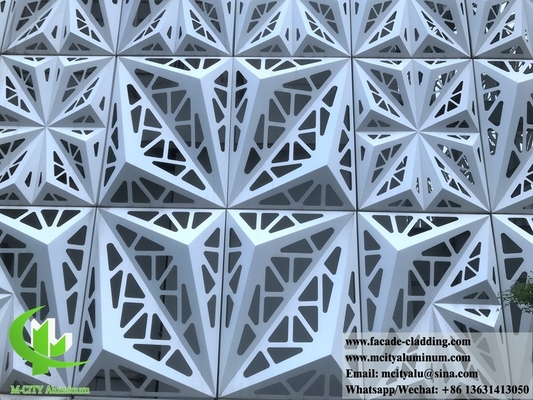 3D shape hollow aluminum decorative panel solid cladding aluminum metal sheet