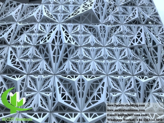 3D shape hollow aluminum decorative panel solid cladding aluminum metal sheet