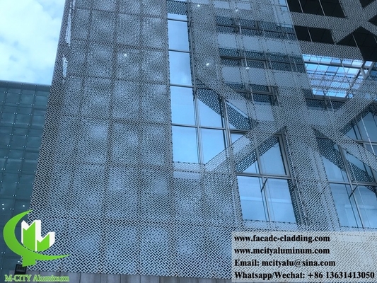 Laser cut metal screen aluminium cladding metal facades suppliers
