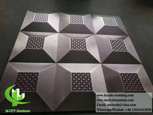 Laser cut metal screen aluminium cladding metal facades suppliers