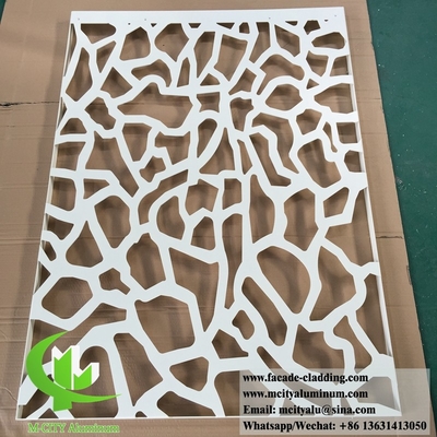 Decorative aluminium screen fence panel for garden villa building facades