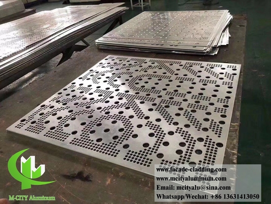 Laser cut metal screen aluminium decorative panel for wall cladding facade