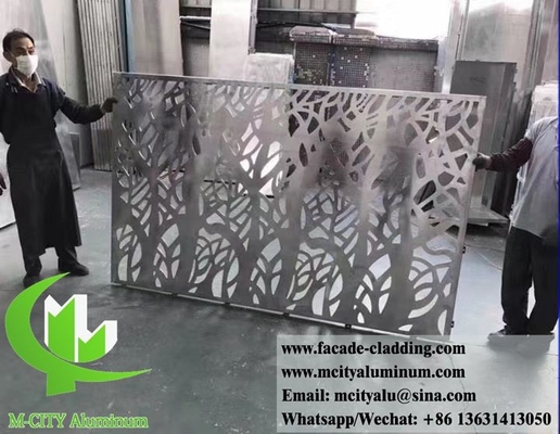 Exterior Aluminum wall panel cnc carved panel for building facade decoration