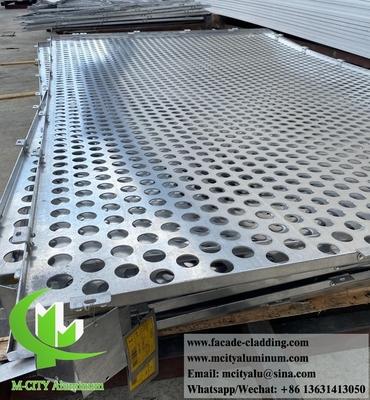 Decorative perforated metal screen aluminium panels for wall cladding supplier