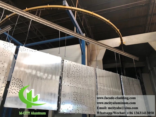 Metal facade aluminum cladding decorative screen powder coated