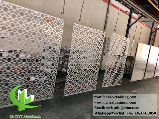 Metal facade aluminum cladding decorative screen powder coated