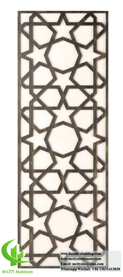 Metal screen aluminium screen with laser cut designs 10mm 8mm 6mm supplier