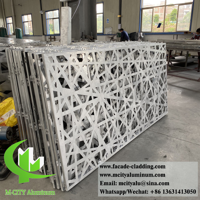 Laser cut decorative metal screen aluminum material 2mm thickenss 1m x 2m