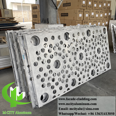 Round hole perforated aluminium sheet with decorative patterns for interior decoration supplier