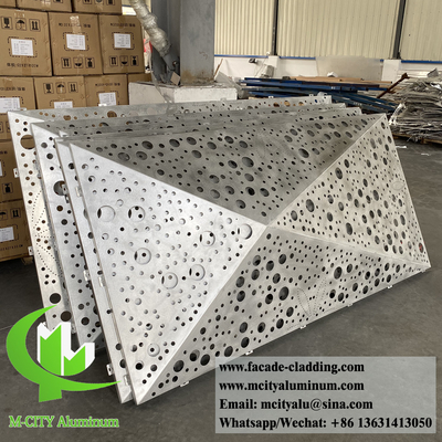 Round hole perforated aluminium sheet with decorative patterns for interior decoration supplier