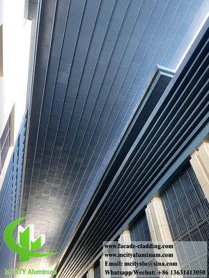 Powder coated white color solid  wall cladding aluminum ceiling interior decoration
