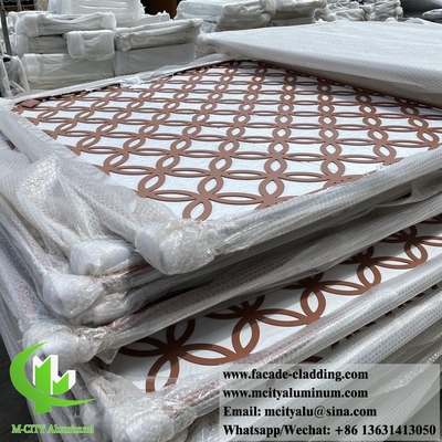 CNC laser cut carved metal panel for garden fence aluminium screen building decoration 4mm thickness in China