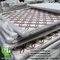 Decorative perforated aluminum sheet metal panel hexagon shape powder coated grey color supplier