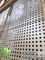 Perforated metal cladding aluminum facades with round holes design PVDF sliver color supplier