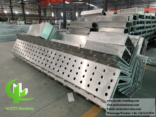 Perforating metal sheet aluminium PVDF powder coated white color 3mm thickness for wall cladding supplier