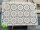 Perforating metal sheet aluminium PVDF powder coated white color 3mm thickness for wall cladding supplier
