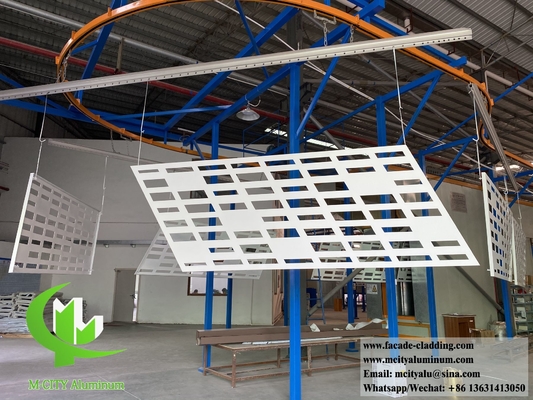 Solid Aluminum Wall Cladding Grey Color PVDF 20 Years Warranty 3mm Thickness For Building Facade