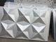 3D design solid aluminum wall cladding sliver color 3mm welding exterior wall facade supplier