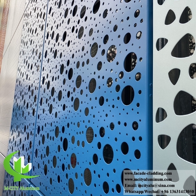 Laser Cut Metal Wall Cladding Solid Aluminum Facade Panels Cladding System supplier