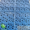 Laser cut aluminum cladding metal wall facade PVDF blue color 3mm decorative sheet supplier