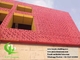 Perforating solid aluminum facade cladding panels red color for exterior decoration PVDF supplier