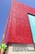 Perforating solid aluminum facade cladding panels red color for exterior decoration PVDF supplier