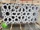 Decorative Metal Screen Aluminum Laser Cut Panels For Wall Cladding Gray Color With Patterns supplier