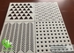 Perforating Solid Aluminum Sheet Metal Panel PVDF Sliver Color Facade Decoration supplier