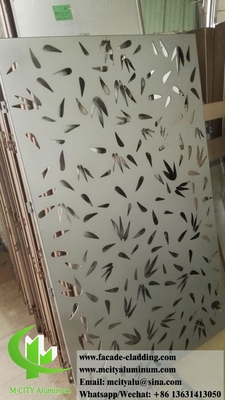 Laser Cut Metal Screen Aluminum Panels For Building Wall Cladding Facade Powder Coated supplier