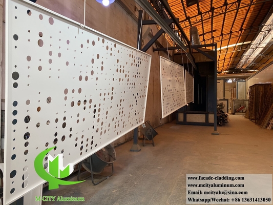 Perforated Wall Cladding Metal Screen Aluminium Facades Decoration Metal Sheet supplier