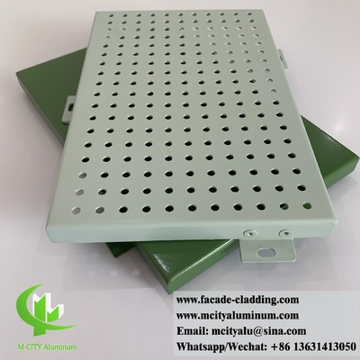 Perforating Aluminum Ceiling Metal Wall Cladding Customized Size Color supplier
