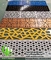 Metal Cladding For Column Perforated Aluminium Sheet PVDF Golden Color For Interior Decoration supplier