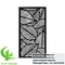 Aluminum Decorative Privacy Panels With Laser Cut Patterns Powder Coated Black Color supplier