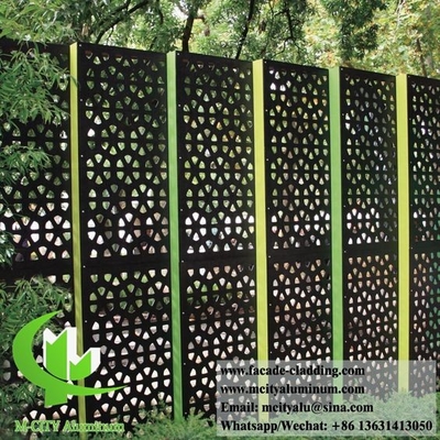 Perforated Metal Sheet Cladding Aluminium Panels For Wall Facades Column Cladding supplier