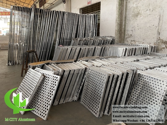 3mm Perforated Aluminium Sheet Powder Coated Black Architectural For Building Decoration supplier