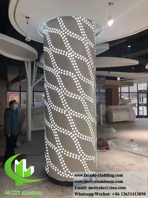 Aluminum Sheet Metal Wall Panel Cladding Facade System Fireproof