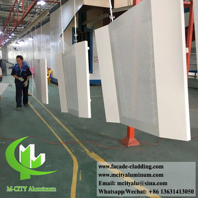 Aluminum Sheet Metal Wall Panel Cladding Facade System Fireproof