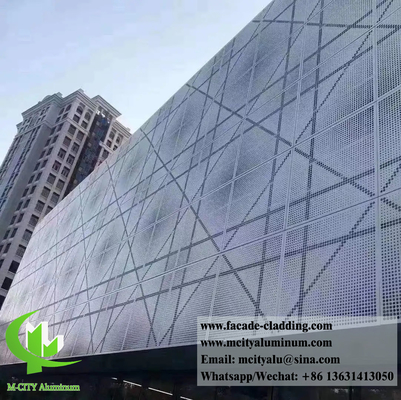 Perforated Metal Facades System Aluminium Cladding Panel For Exterior Wall Decoration supplier