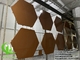 Metal Panels Hexagon Aluminum Sheet For Facade Cladding Wall Decoration supplier