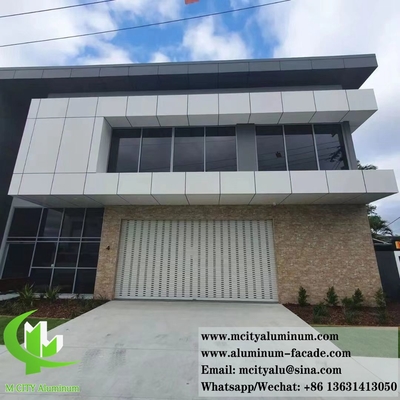 Architectural Metal Wall Panels Solid Aluminum Cladding PVDF Facades System fireproof supplier