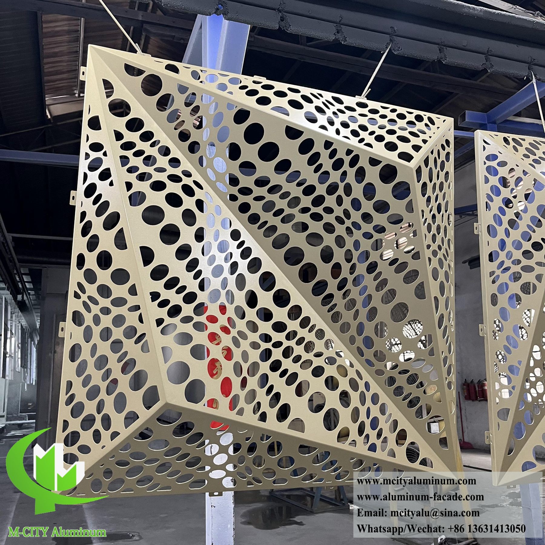 3d Panel Cladding Powder Coated 3D Aluminum Cladding Panel with Custom Patterns