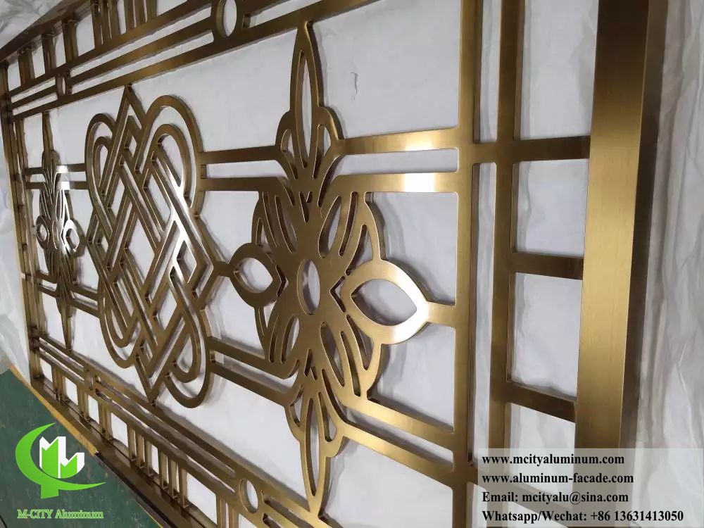 CNC Engraved Aluminum Screen Panel with Custom Patterns