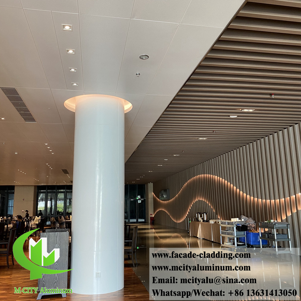 Powder Coated 3mm Aluminum Column Cladding