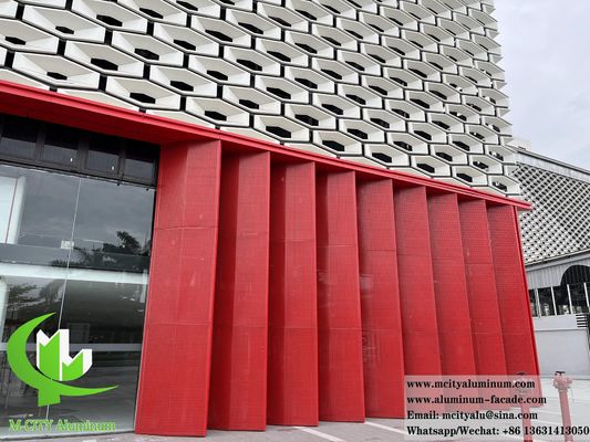 Good price Powder Coated CNC Laser Cut Perforated Aluminum Facade Panel 1200x2400mm for Wall Cladding online