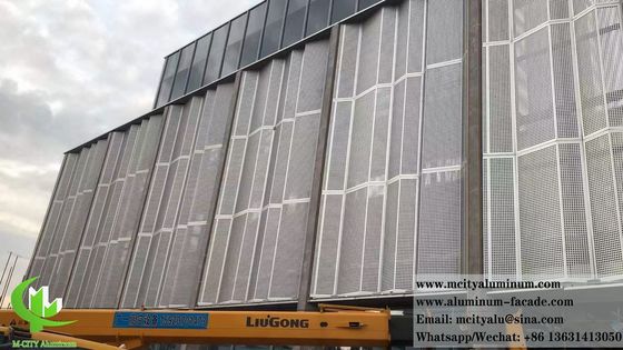 Good price CNC Metal Cladding Perforated Aluminum Sheet 1200x2400mm Powder Coated for Facade Decoration online