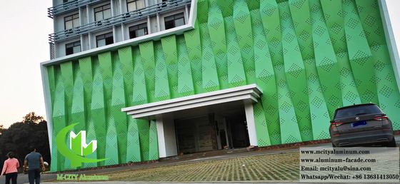 Good price 3D Aluminum Cladding Architectural Aluminum Sheet with Powder Coated Perforated Design and Customizable Sizes online