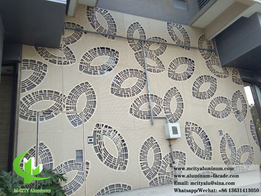 Good price Perforating Metal Sheet For Wall Cladding With Pattern Solid Aluminum Panel Powder Coated online
